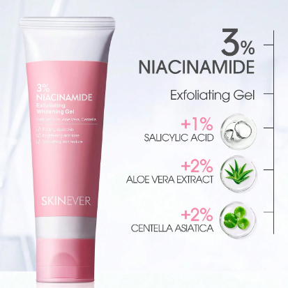 Gel blanqueador exfoliante con niacinamida al 3 %