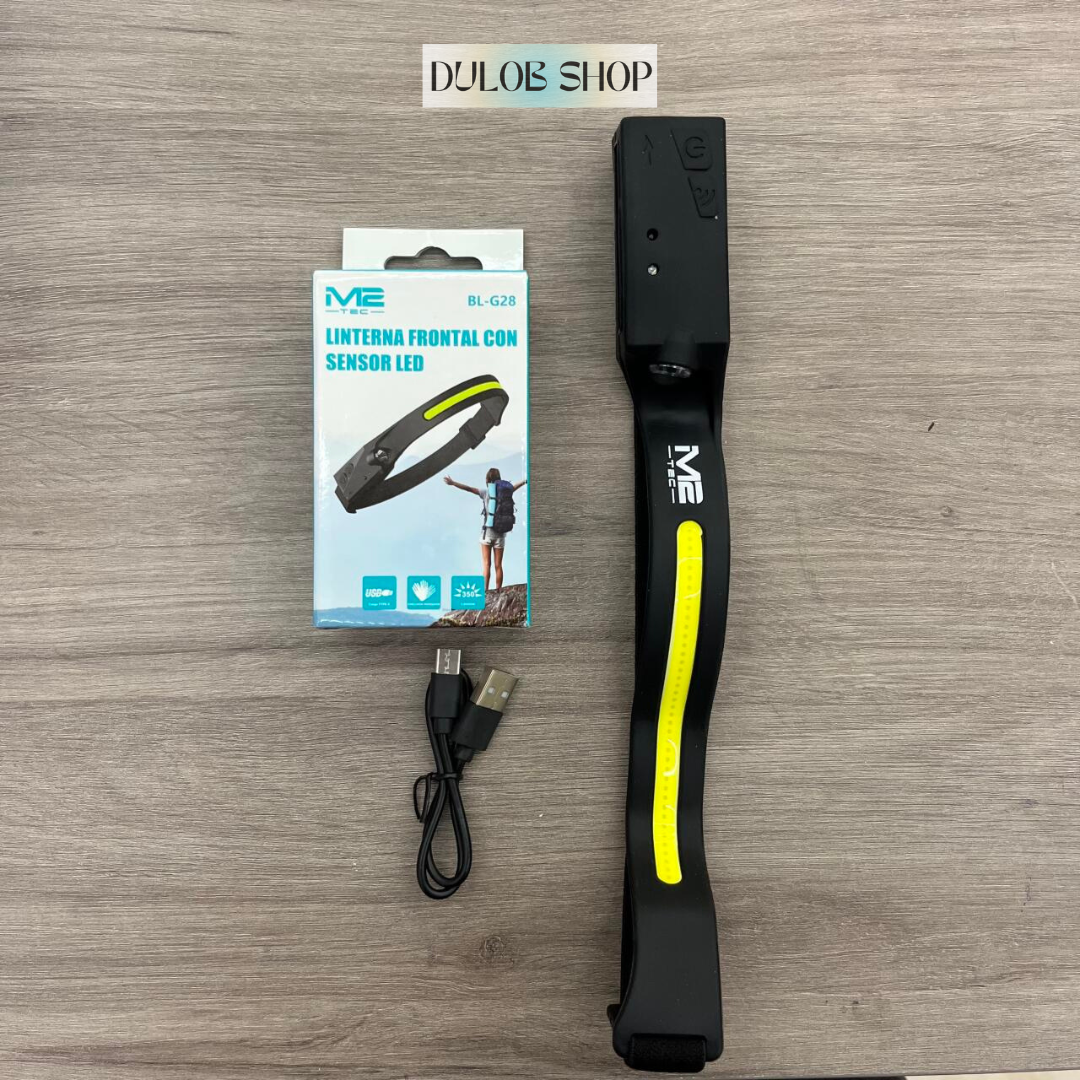 AuraLux™ - Linterna Frontal con Sensor Led