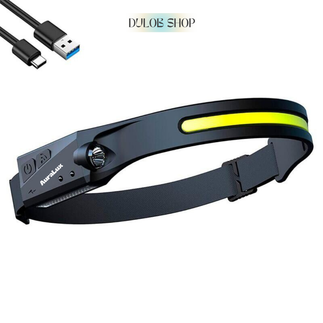 AuraLux™ - Linterna Frontal con Sensor Led