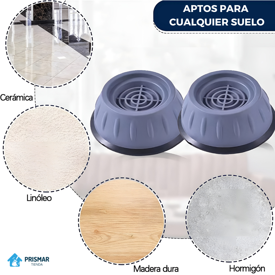 SOPORTES ANTIVIBRACIÓN LAVADORA (+300KG)