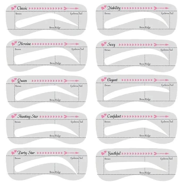 Kit: Sello Para Cejas Con Plantillas
