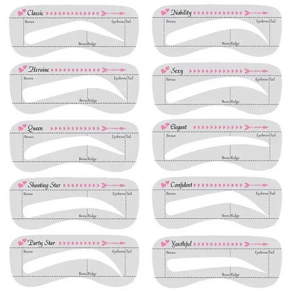 Kit: Sello Para Cejas Con Plantillas