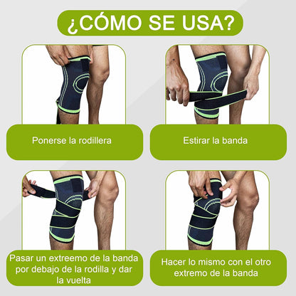 Rodillera para Alivio de la Tendinitis, Artritis y Estabilización de la Articulación - Unisex