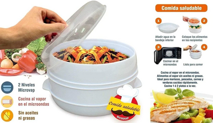 Vaporera Doble - (Recetario digital de regalo)