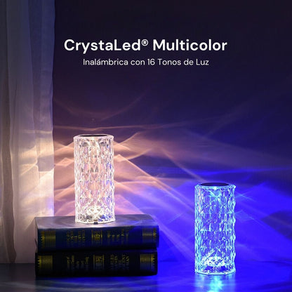 Lámpara CrystaLed® Multicolor - Inalámbrica con 16 Tonos de Luz (OFERTA 1 + 1 GRATIS)